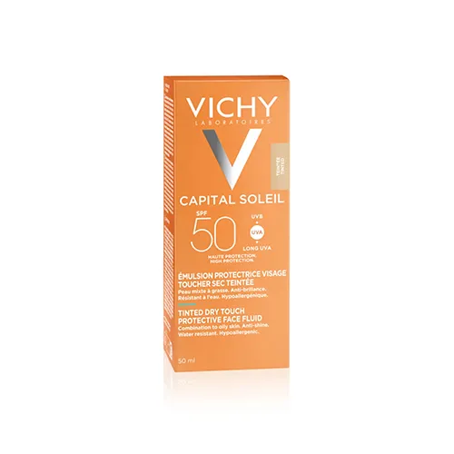 Vichy Capital Soleil Tinted Dry Touch Face Fluid Spf50