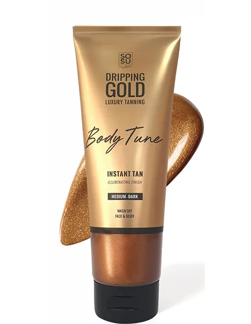 SOSU Dripping Gold Body Tune Illuminating Instant Tan